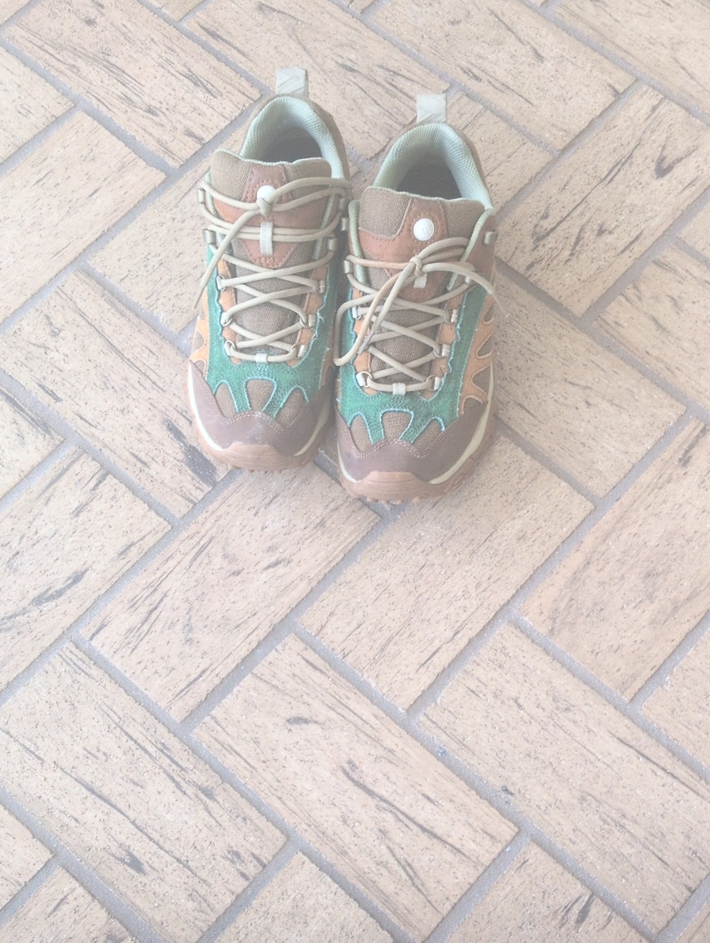 Merrell Kids Green and Brown Trail Sneakers